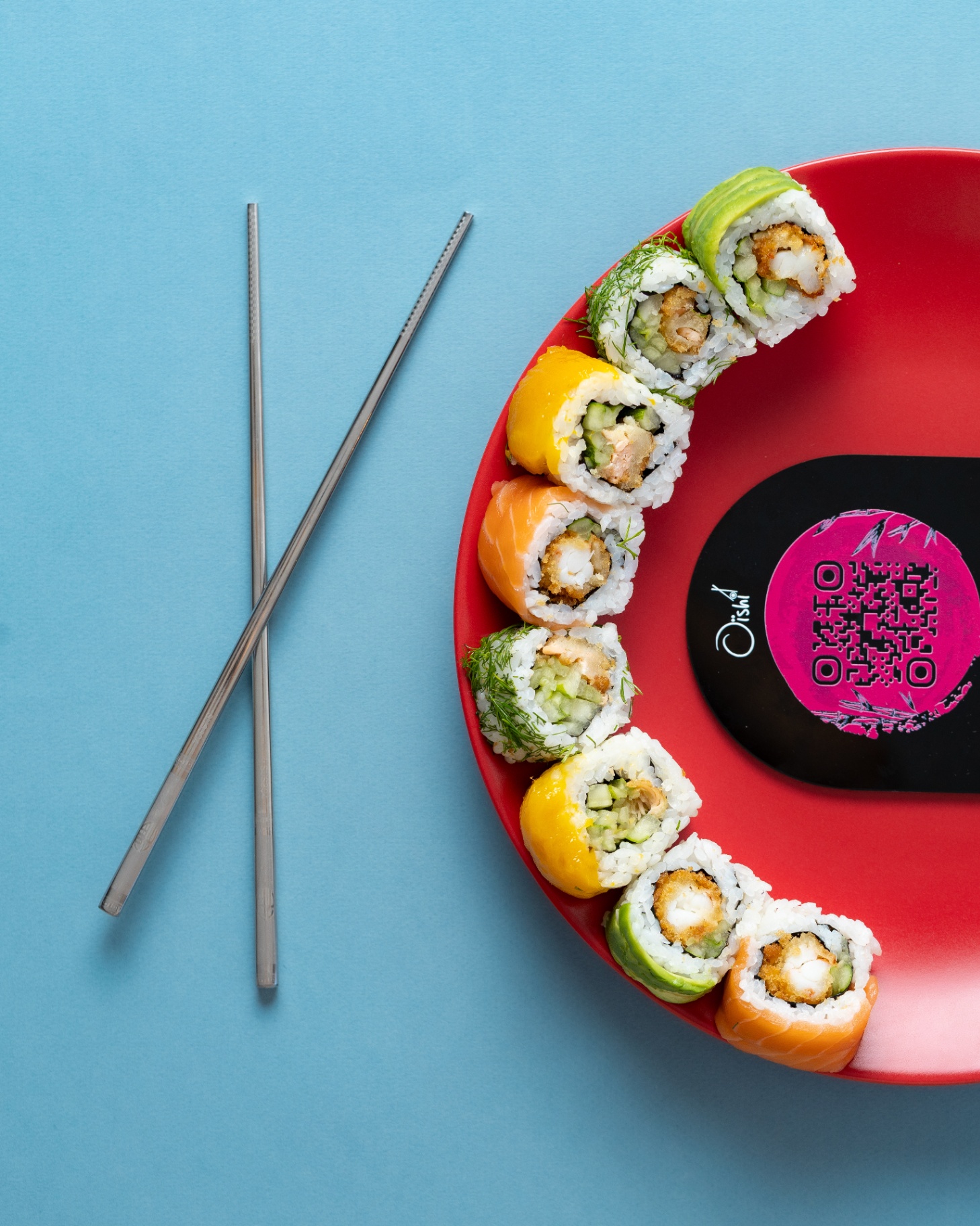Plateau rond de sushis assortis Oïshi